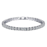 Trendy AAA Tennis Bracelet For Women Girls Luxury Micro Crystal Braslet Gold Silver Color Chain Bracelet&Bangles Jewelry Gift