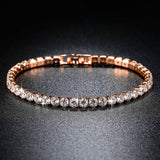 Trendy AAA Tennis Bracelet For Women Girls Luxury Micro Crystal Braslet Gold Silver Color Chain Bracelet&Bangles Jewelry Gift