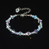 Luxury Exquisite Aurora Square Geometric Polygon Bead Crystals Bracelet