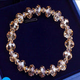 Luxury Exquisite Aurora Square Geometric Polygon Bead Crystals Bracelet