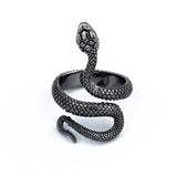 Retro Punk Exaggerated Spirit Snake Ring
