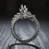 Retro Punk Exaggerated Spirit Snake Ring