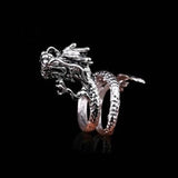 Retro Punk Exaggerated Spirit Snake Ring