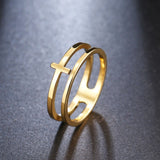 Vintage Openwork Cross Fashion Ring