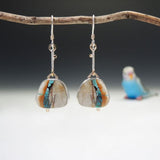 Boho Ethnic Green Resin Stone Dangle Earrings