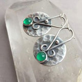 Boho Ethnic Green Resin Stone Dangle Earrings