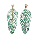 Leaf Acrylic Dangle Earrings