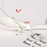 3D Rose Necklace Personalized Custom Charm Necklace