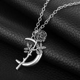 3D Rose Necklace Personalized Custom Charm Necklace