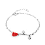 3D Rose Necklace Personalized Custom Charm Necklace