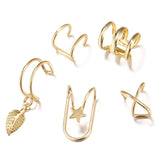 5Pcs/Set Ear Cuffs