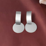 Statement Round Dangle Drop Earrings