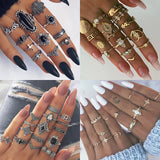 9 Design Boho Vintage Rings