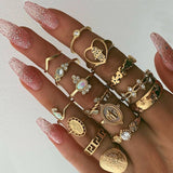 9 Design Boho Vintage Rings