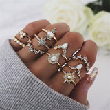 9 Design Boho Vintage Rings