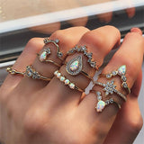 9 Design Boho Vintage Rings
