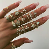 9 Design Boho Vintage Rings