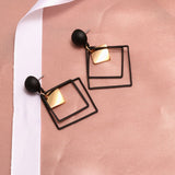 Round Dangle Drop Earrings