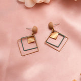Round Dangle Drop Earrings