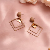 Round Dangle Drop Earrings