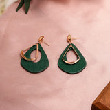 Round Dangle Drop Earrings