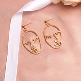 Round Dangle Drop Earrings
