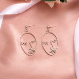 Round Dangle Drop Earrings