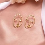 Round Dangle Drop Earrings
