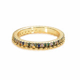 Gold Crown rainbow Rings