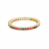 Gold Crown rainbow Rings