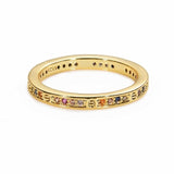 Gold Crown rainbow Rings