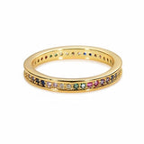 Gold Crown rainbow Rings