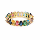 Gold Crown rainbow Rings
