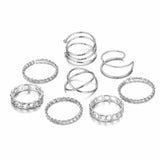 Original Design Gold Silver Round Hollow Geometric Rings