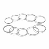 Original Design Gold Silver Round Hollow Geometric Rings
