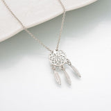 Dream catcher necklace