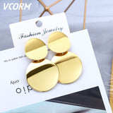 Acrylic Earrings For Women Statement Vintage Geometric Gold Dangle Drop Earrings