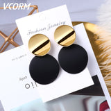 Acrylic Earrings For Women Statement Vintage Geometric Gold Dangle Drop Earrings