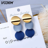 Acrylic Earrings For Women Statement Vintage Geometric Gold Dangle Drop Earrings
