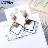 Acrylic Earrings For Women Statement Vintage Geometric Gold Dangle Drop Earrings