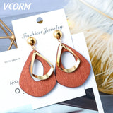 Acrylic Earrings For Women Statement Vintage Geometric Gold Dangle Drop Earrings