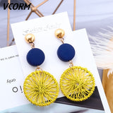 Acrylic Earrings For Women Statement Vintage Geometric Gold Dangle Drop Earrings