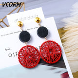 Acrylic Earrings For Women Statement Vintage Geometric Gold Dangle Drop Earrings