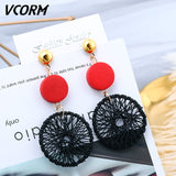 Acrylic Earrings For Women Statement Vintage Geometric Gold Dangle Drop Earrings