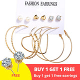 17KM Vintage Tassel Acrylic Earrings For Women Bohemian Earrings Set Big Dangle Drop Earring 2020 Brincos Female Fashion Jewelry