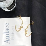 Punk Human Face Drop Earrings