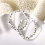 Big Circle Round Hoop Earrings