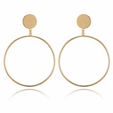 Big Circle Round Hoop Earrings