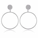 Big Circle Round Hoop Earrings