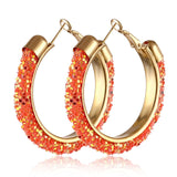 Big Circle Round Hoop Earrings